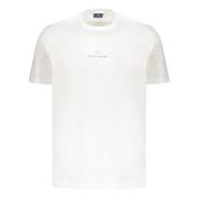 Logo Detail Katoenen T-shirt Paul & Shark , White , Heren