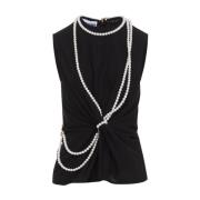 Zwarte Topkleding voor Vrouwen Moschino , Black , Dames