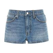 Denim Shorts voor Vrouwen Alexander Wang , Blue , Dames