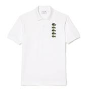 Krokodil Insignia Polo Shirt Lacoste , White , Heren