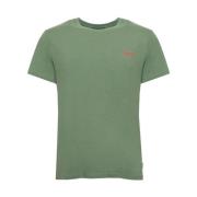 Logo Crew Neck Tee Short Sleeve MCS , Green , Heren