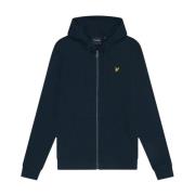 ZipUp Hoodie Classic Fit Lyle & Scott , Blue , Heren