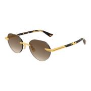 Bv1379S 003 Sunglasses Bottega Veneta , Yellow , Heren