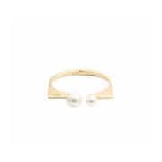 Goud-Finish Metalen Armband Dior , Yellow , Dames