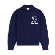 Team Polo Sweater Axel Arigato , Blue , Heren