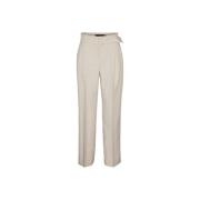 Grijze Broek met Riem voor Vrouwen Vero Moda , Gray , Dames