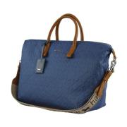 Geëmbosseerde Logo Shopper Tote Harmont & Blaine , Blue , Dames