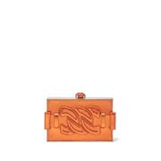 Metallic Tas Casadei , Orange , Dames