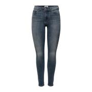 Blauwe High Waist Skinny Jeans Only , Blue , Dames