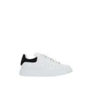 Witte lage sneakers met zwarte suède hiel Alexander McQueen , White , ...