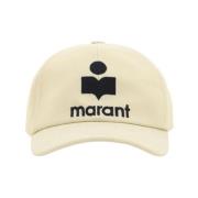 Geborduurde Logo Baseball Cap Isabel Marant , Brown , Dames