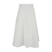 Wijd Uitlopende Witte Rok Viscosemix Vrouw Theory , White , Dames