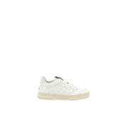 Witte leren sneakers Gucci , White , Dames