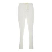 Witte katoenen broek met elastische taille Lardini , White , Heren