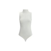 Mock Neck Bodysuit Wolford , White , Dames