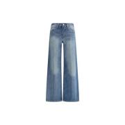 Vintage Wide Leg Jeans Re/Done , Blue , Dames