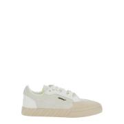 Witte Leren Sneakers met Logopatch Off White , White , Heren