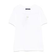 Witte Crew Neck T-shirts en Polos Dolce & Gabbana , White , Dames