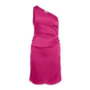 Fuchsia Effen Feestjurk Lente/Zomer Vila , Pink , Dames