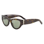 Tortoiseshell Zonnebril SL M94 Saint Laurent , Brown , Unisex