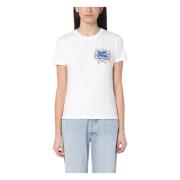 Korte mouwen ronde hals T-shirt Etro , White , Dames