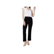 Stijlvolle Straight Leg Broek Guess , Black , Dames