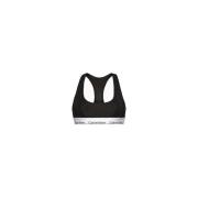 Zwarte Katoenen Racerback Bralette Calvin Klein , Black , Dames