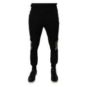 Leopard Print Slim Fit Jogger Pants Dolce & Gabbana , Black , Heren