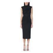 Midi Jurk voor Vrouwen Andamane , Black , Dames