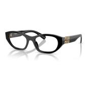 Zwarte Brillenmonturen Zonnebril Miu Miu , Black , Unisex