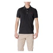 Polo met korte mouwen Replay , Black , Heren