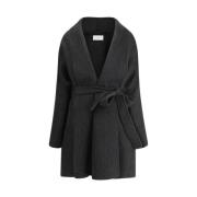 Kasjmier Shawl Revers Ceintuurjas The Row , Black , Dames