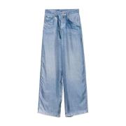 Blauwe Broek met Verborgen Rits Pierre-Louis Mascia , Blue , Dames