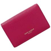 Pre-owned Leather wallets Saint Laurent Vintage , Pink , Dames