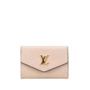 Pre-owned Leather wallets Louis Vuitton Vintage , Beige , Dames