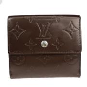 Pre-owned Leather wallets Louis Vuitton Vintage , Brown , Dames