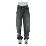 Logo Jeans met rits en knoop Carhartt Wip , Black , Heren