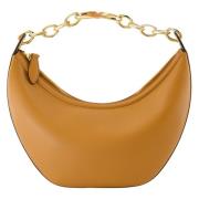 VLogo Moon Hobo Tas Bruin Valentino Garavani , Beige , Dames