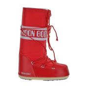 Nylon Schoen in Iconische Stijl Moon Boot , Red , Dames