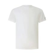 Blauwe Zole 02 T-shirt met Piqué Textuur Peuterey , White , Heren