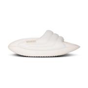 B-It gewatteerde leren muilezels Balmain , White , Dames