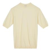 Ronde Hals Shirt Bottega Veneta , Yellow , Dames