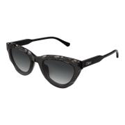 Zwart/Grijs Getinte Zonnebril Chloé , Black , Dames