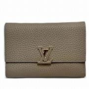 Pre-owned Leather wallets Louis Vuitton Vintage , Beige , Dames