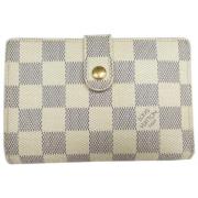 Pre-owned Canvas wallets Louis Vuitton Vintage , White , Dames