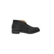 Blauwe Suède Veterschoenen Aw19 Church's , Black , Heren