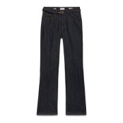 Regular jeans in spoel denim Oltre , Blue , Dames