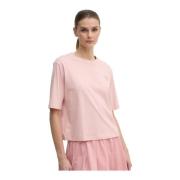 Katoen Logo T-shirt - Rozen Guess , Pink , Dames