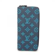 Pre-owned Leather wallets Louis Vuitton Vintage , Blue , Dames