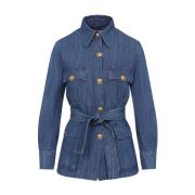 Stijlvolle Denim Jack voor Mannen Valentino , Blue , Dames